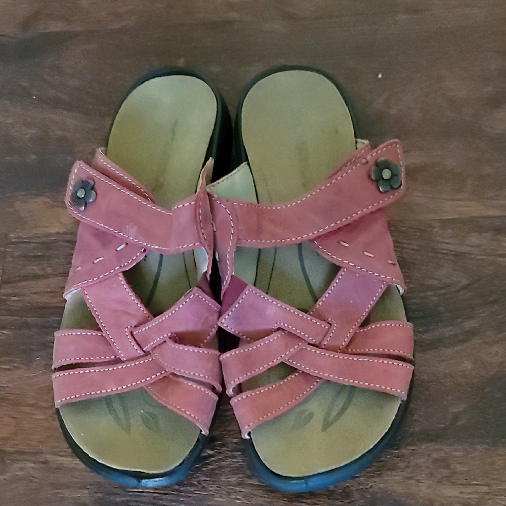 Romika Black and Hibiscus Ibiza Sandals